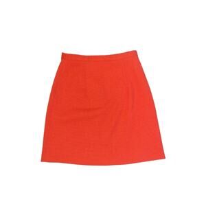 King VTG A-line Short Brick Red Skirt SZ 38 Euro fully lined 38 Career Preppy